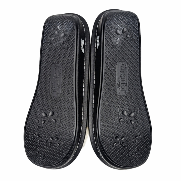 Alegria Ken Kendra sandals white black floral open toe adjustable EU size 42 - Picture 7 of 8